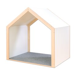 Educasa Spielhaus XXL wei� mit Tretford-Teppich, 1-7 Jahre