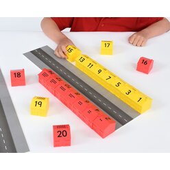 1-20 Stra�ennummern, Mathe-Spielmaterial, ab 3 Jahre