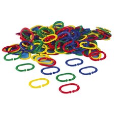 Kettenglieder Kunststoff, 4 Farben sortiert - 200 St�ck, ab 2 Jahre