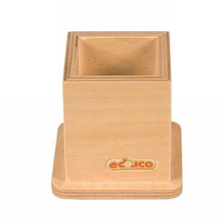 Bleistiftst�nder in Holzfarbe