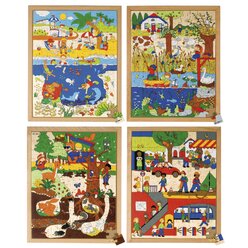 Puzzles dr�ber und drunter - 4er Set, ab 5 Jahre