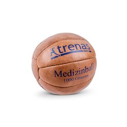 Medizinball aus Leder 2 kg, Durchmesser 21 cm