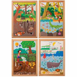 Drunter und dr�ber Puzzles - 4er Set