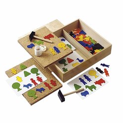 Hӓmmerchen Tick - Korkplatte mit MDF, ab 3 Jahre