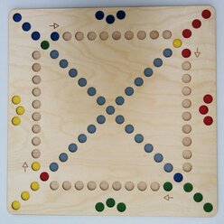 Quer durch 4 eckig, Brettspiel, ab 5 Jahre