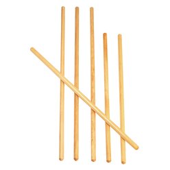 Turnstab & Gymnastikstab aus Holz (10 St�ck), naturlack, 80cm