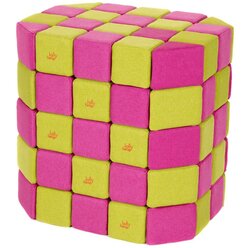 Jolly Heap Set BASIC pink-gr�n, Riesen-Magnetbausteine, schallabsorbierend
