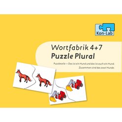 Kon-Lab Puzzle Plural, Sprachrhythmus und Wortbildung 3 mit Anleitung f�r Eltern, 0-10 Jahre