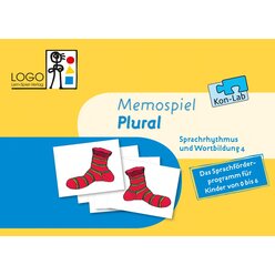 Kon-Lab Memospiel Plural mit Anleitung f�r Eltern, 0-10 Jahre