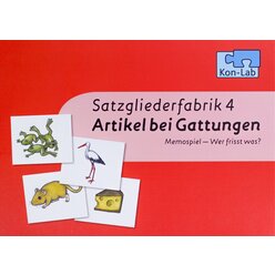 Kon-Lab Wer frisst was?, Memospiel mit Anleitung f�r Eltern, 0-10 Jahre