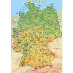 Leinenkarte in Schulausf�hrung, Deutschland physisch