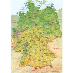 Lernteppich Deutschland physisch, Ma�stab  1:500.000