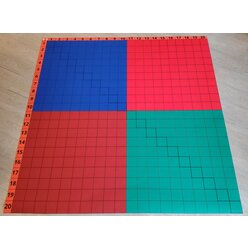 Das Gro�e 1x1, Lern- und Arbeitsteppich, 130x130 cm