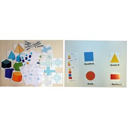 Geometrische K�rper und Fl�chen, magnetisches XXL-Kombi-Set