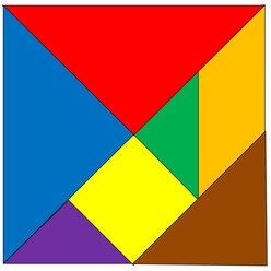 Legeteppich Tangram