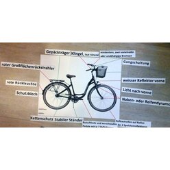 magnetisches Set XXL "sicheres Fahrrad"
