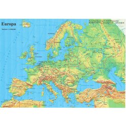 Lernteppich Europa physisch, 165 x 135 cm