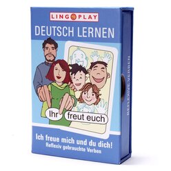 Deutsch Lernen: Ich freue mich und du dich! Kartenspiel f�r 2-4 Spieler, ab 9 Jahre