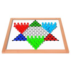 Halma - gro� und magnetisch, 50x50 cm, Spielsteine 4 cm hoch
