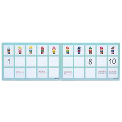 Mengen und Zahlen - Magnetischer Zahlenstrahl bis 10 mit Karten, ab 5 Jahre