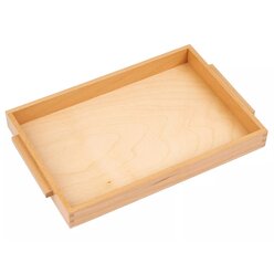 Einfaches Holztablett: mittelgro�, 32 x 22 x 3,5 cm