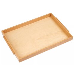 Einfaches Holztablett: gro�, 44 x 31 x 3,5 cm