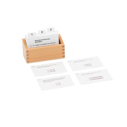 Kasten mit Aufgabenkarten f�r das Dezimalbruchrechnen 2, ab 9 Jahre