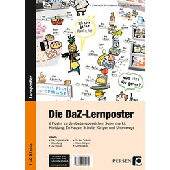 Die DaZ-Lernposter, 6 St�ck DIN-A1, 1.-4. Klasse
