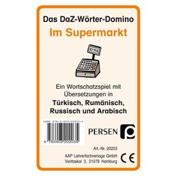 Das DaZ-W�rter-Domino: Im Supermarkt, Kartenspiel, 1.-4. Klasse