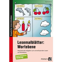 Lesemalbl�tter: Wortebene, Buch, 2. bis 4. Klasse