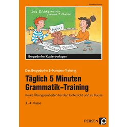 T�glich 5 Minuten Grammatik-Training, Buch, 3.-4. Klasse