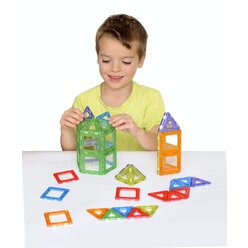 Translucent Magnetic Polydron Set, 64 Teile