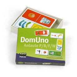 DomUno Anlaute P/B/F/W, Sprachlernspiel, ab 5 Jahre
