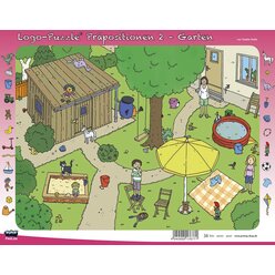 Logo-Puzzle Pr�positionen 2 - Garten, ab 4 Jahre