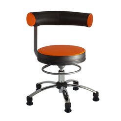 Sanus Gesundheitsstuhl  36-43 cm, Kunstleder orange/schwarz, mit Gleiter