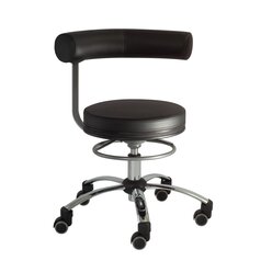 Sanus Gesundheitsstuhl 46-54 cm, Kunstleder schwarz, mit Rollstopp