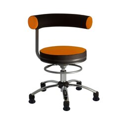 Sanus Gesundheitsstuhl 36-43 cm, Stoff orange/schwarz, mit Gleiter