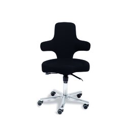 Sanus B�rostuhl Variowip, Sitzh�he 40-49 cm cm, Stoff, schwarz, mit Feststeller