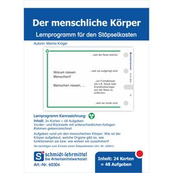 St�pselkarten 'Der menschliche K�rper'