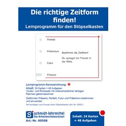 St�pselkarten 'Die richtige Zeitform finden'