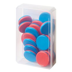 Wendepl�ttchen Sch�lerdose - blau/rot (20Stk)