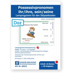 St�pselkarten 'Possessivpronomen ihr/ihre, sein/seine (DaZ)'