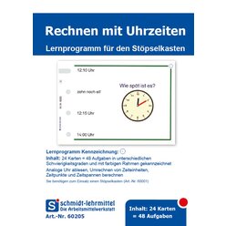 St�pselkarten 'Uhrzeiten'