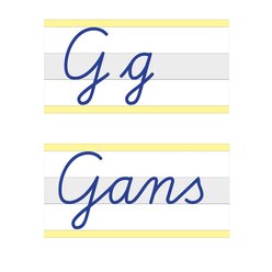 Whiteboard-Demo-Schreibzeile, Mittelzeile grau hinterlegt