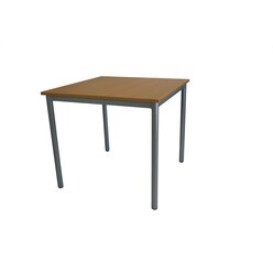 Sch�lertisch 70x70 cm, Buche, Gestell wei�aluminium