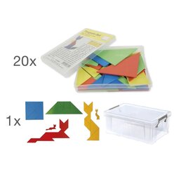 Klassensatz Tangram, 21-tlg., in Box