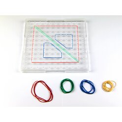 Geobrett transparent Quadrat 23x23 cm, aus RE-Plastic�