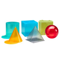 K�rperformensatz transparent in 6 Farben (6 Teile)