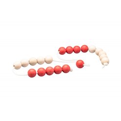Riesen Rechenkette 20er Zahlenraum, RE-WOOD� rot/wei� 5er Schritt