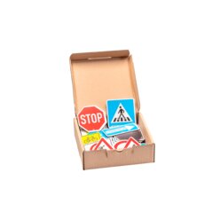 Verkehrszeichen, 64 St�ck, magnetisch, aus MAG-Pap�